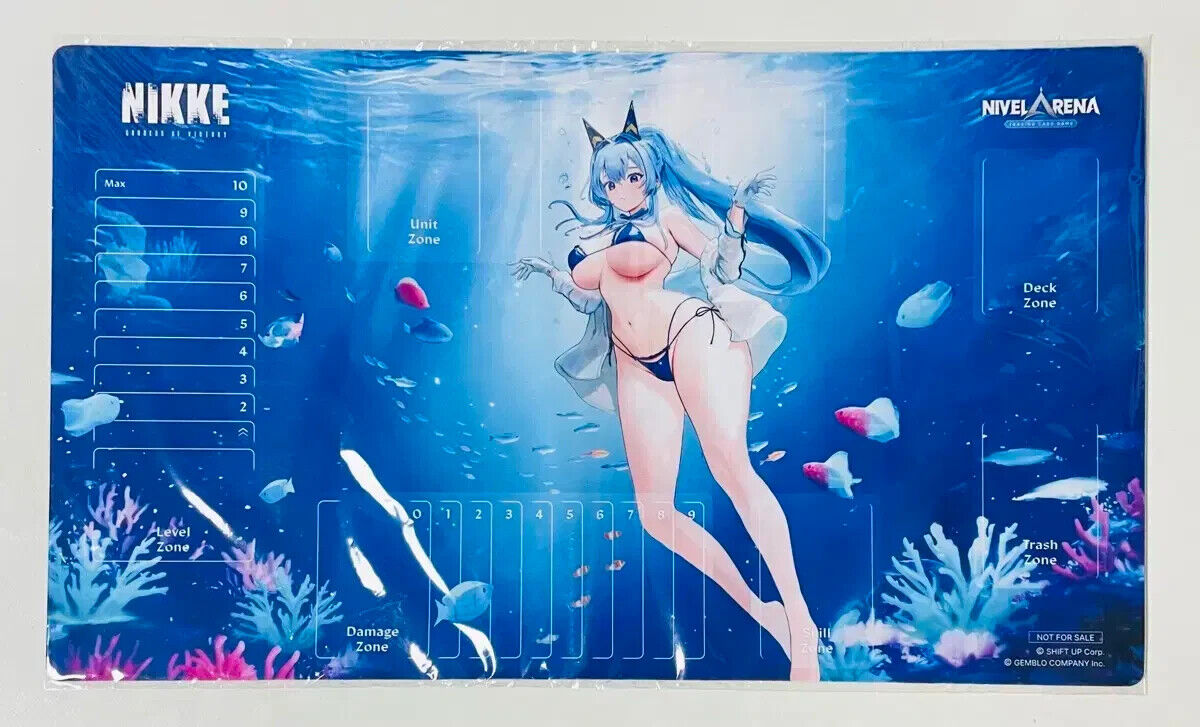 Helm Aquamarine Playmat Nivel Arena Nikke Korean Exclusive rubber mat sealed